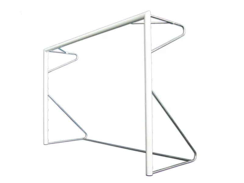 Coppia porte calcetto in alluminio verniciato cm 300x200 modello mobile con base e reggirete reclinabile Art. S04604