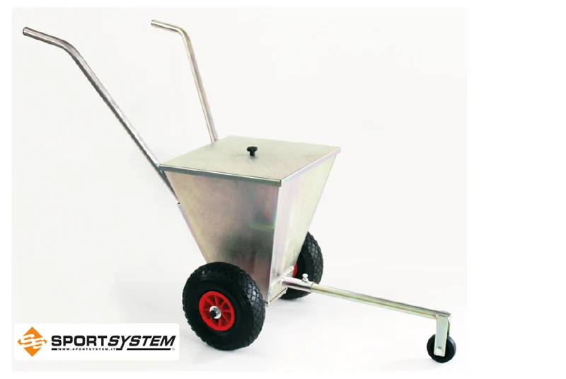 Carrello segna campo a polvere in acciaio zincato Art. S04570