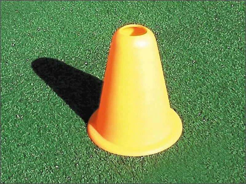 Mini cono calpestabile in PVC morbido altezza cm 15 Art. S04528