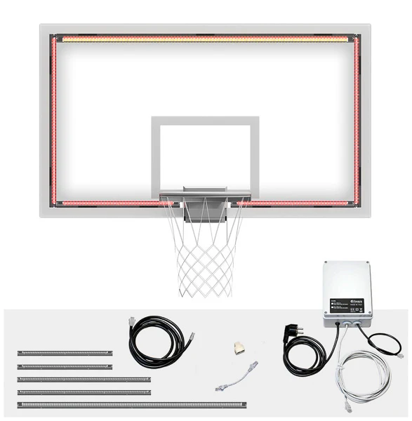 Kit sistema elettronico di segnalazione luminosa dello scadere dei 24\" da applicare su tabellone basket Art. S04226
