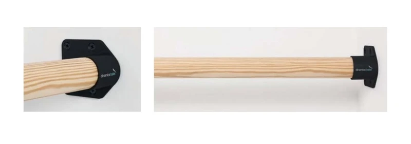 Supporto Sbarra Danza Twist NERO A Parete Dinamica Ballet