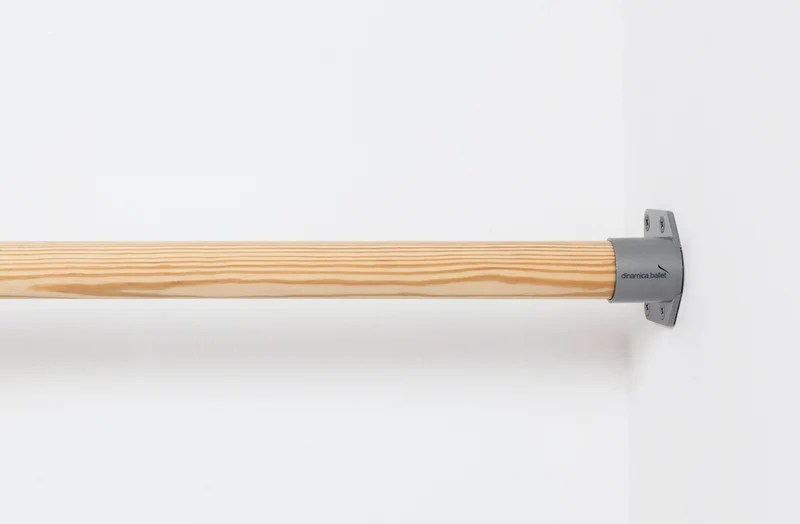 Supporto Sbarra Danza Twist Silver GRIGIO A Parete Dinamica Ballet