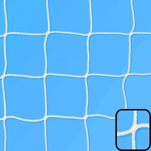 Coppia reti per porta calcio 7,32x2,44m, polipropilene diametro Ø6mm, maglia quadra 12x12cm, lavorazione senza nodo ART. 6112