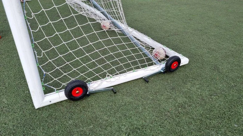 Kit 4 Ruote, Sistema di Spostamento per porta da calcio / Kit per trasporto porta calcio trasportabile norme UNI Art 6017