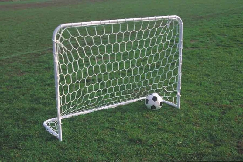 Coppia Porte Calcio/Calcetto 150x110cm, mobili, in acciaio sezione tonda diametro Ø30mm, reti incluse. Art 6030
