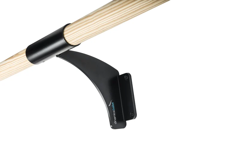 Supporto Sbarra Danza Arabesque Singolo Da Muro Dinamica Ballet Nero