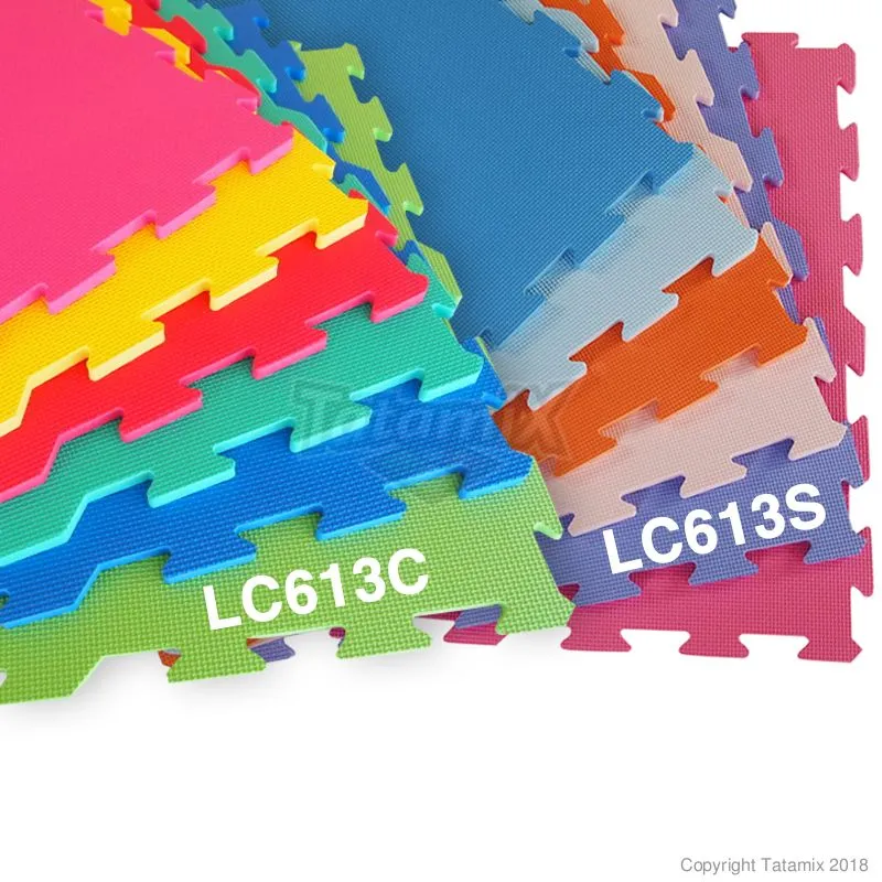 Tatami Puzzle Kids LC613S cm 62x62x1,3 CM Colori Tenui MINIMO D'ORDINE 8 KIT