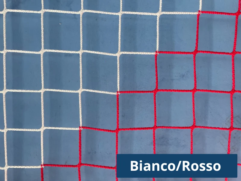 Rete regolamentare Calcio MAGLIA QUADRA Annodata 7,50 x 2,50 mt. in Polipropilene H.T. 80x4mm Art. C0028