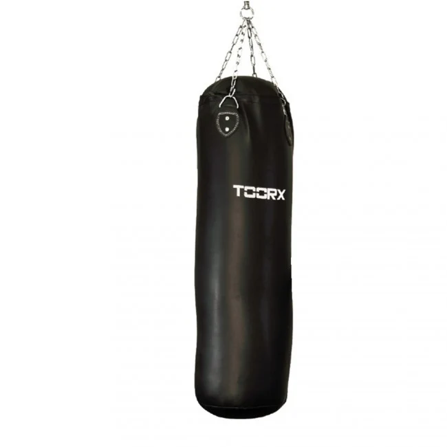 Sacco Evo In Ecopelle Nero Doppio Strato 40 Kg Con 4 Catene E Gancio Girevole Cod Bot-048