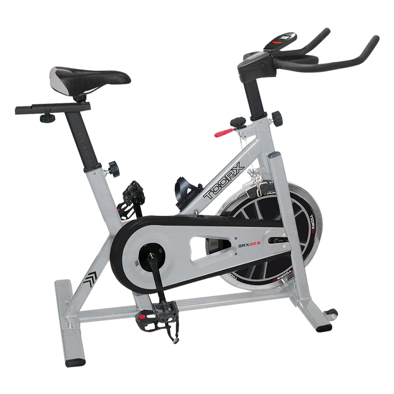 Spin bike Toorx SRX-45S Trasmissione cinghia pignone fisso volano 18 kg