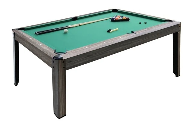 Biliardo Garlando Austin 6 Piano Gioco Cm. 180x90 Pool Di Dimensioni Professionali, Trasformabile In Tavolo Da Pranzo