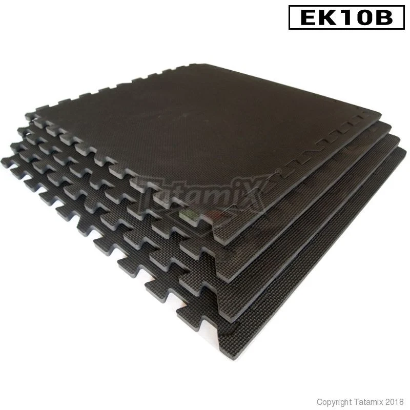 Tatami Fitness EK10B In Eva Nero 61x61x1cm Quantità minima per la vendita 5 Moduli
