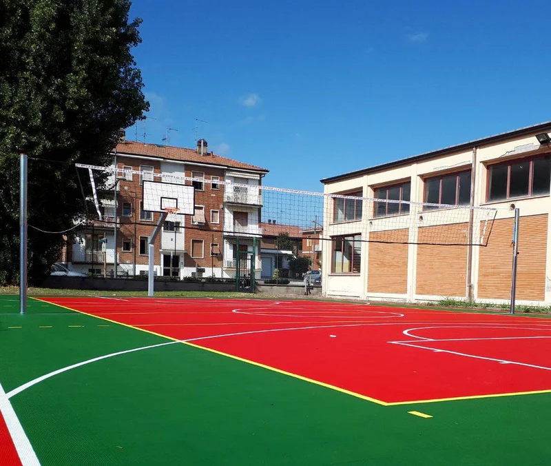 Impianto pallavolo monopalo, in acciaio zincato, palo tondo Ø102mm, certificato UNI-EN 1271. Art 5005