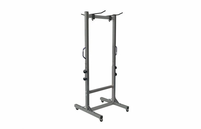 Rastrelliera toorx porta materassini occhiellati su carrello con ruote cod RMT