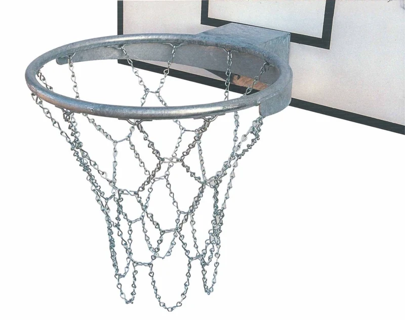 Canestro basket, con piastra di rinforzo, ultra resistente, in acciaio zincato per esterno. ART. 4004