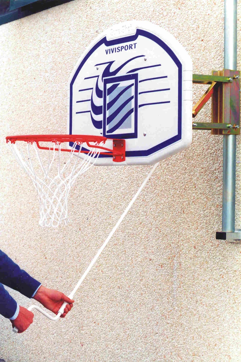 Impianto minibasket/basket, fisso a parete, sbalzo 60cm, regolabile, tabellone 112x73cm Codice: 4263