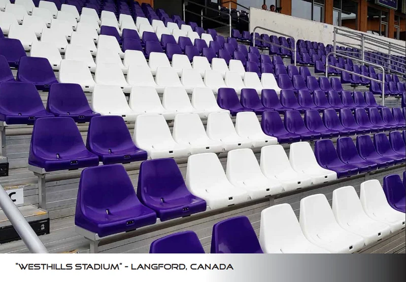 Seduta monoblocco per impianti sportivi e stadio M2008 Ignifuga+ Anti+ UV