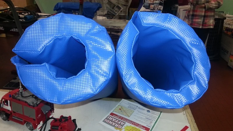 Coppia Protezioni per impianti Pallavolo-Volley PVC CARBON H200 Ø10 cm COSTO LA COPPIA
