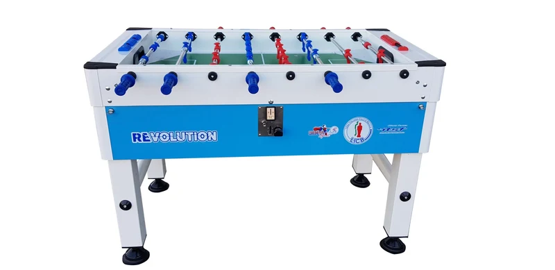Calcio Balilla Professional Revolution Azzurro Omologato L.I.C.B.