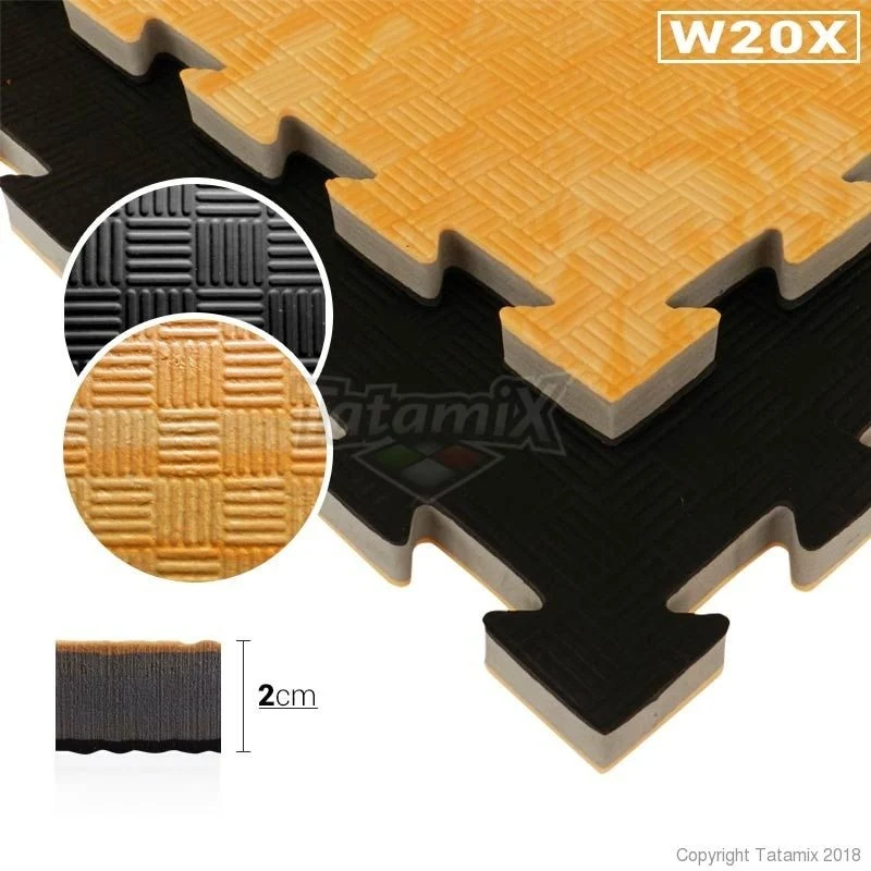 Tatami Eva Ad Incastro Simil Legno 100x100x2cm W20X SOFT NO Smell Quantità minima per la vendita 6 Moduli