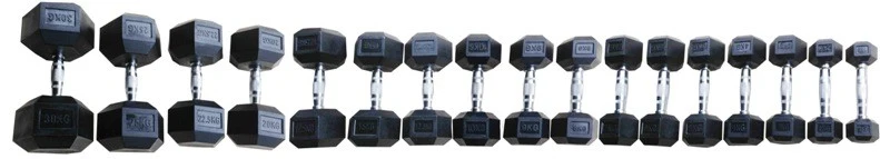 Manubri Esagonali Gommati MEG Da 1 a 50 Kg