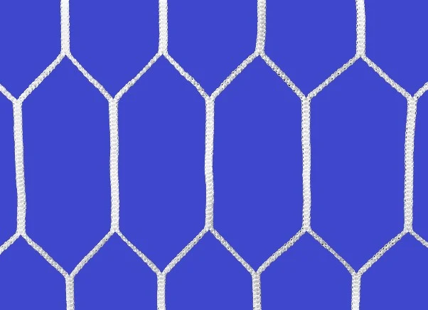 Rete regolamentare maglia Esagonale Calcio 7,50 x 2,50 mt. Polipropilene H.T. 120x4mm Art. C004E