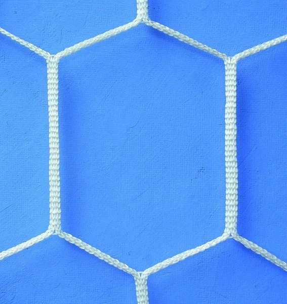 Rete regolamentare maglia Esagonale Calcio 7,50 x 2,50 mt. Polipropilene H.T. 80x5mm Art. C0022 (Tipo Italia 90)