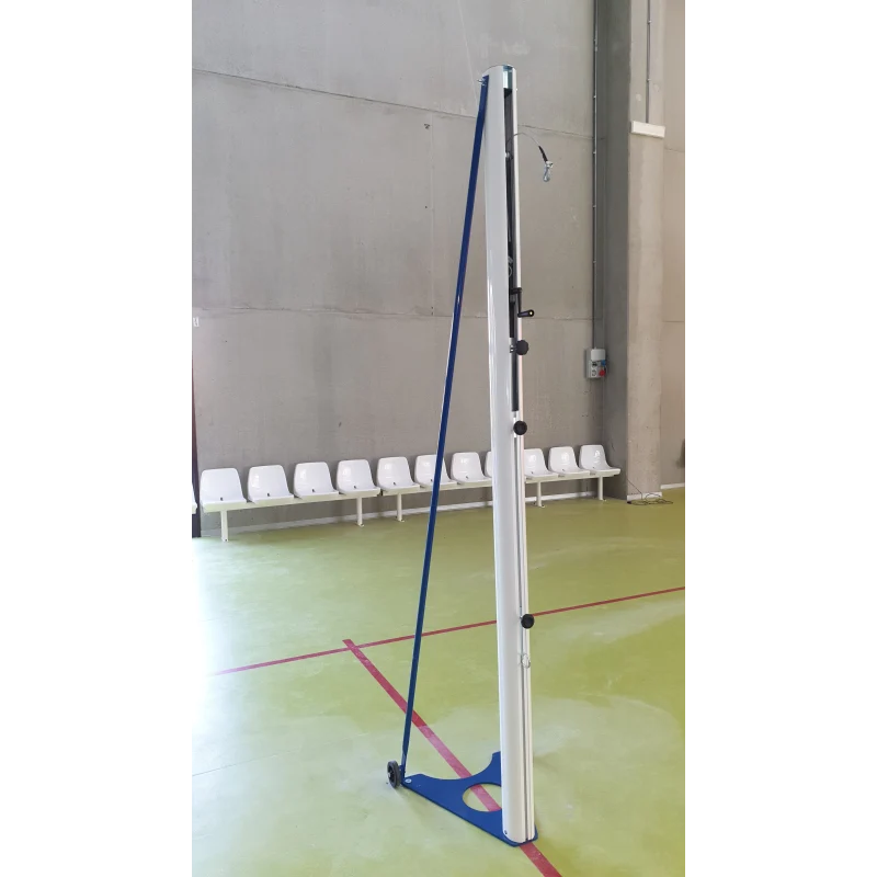 Impianto pallavolo in alluminio trasportabile art V 708 modello Gara testato TÜV secondo norma UNI EN 1271