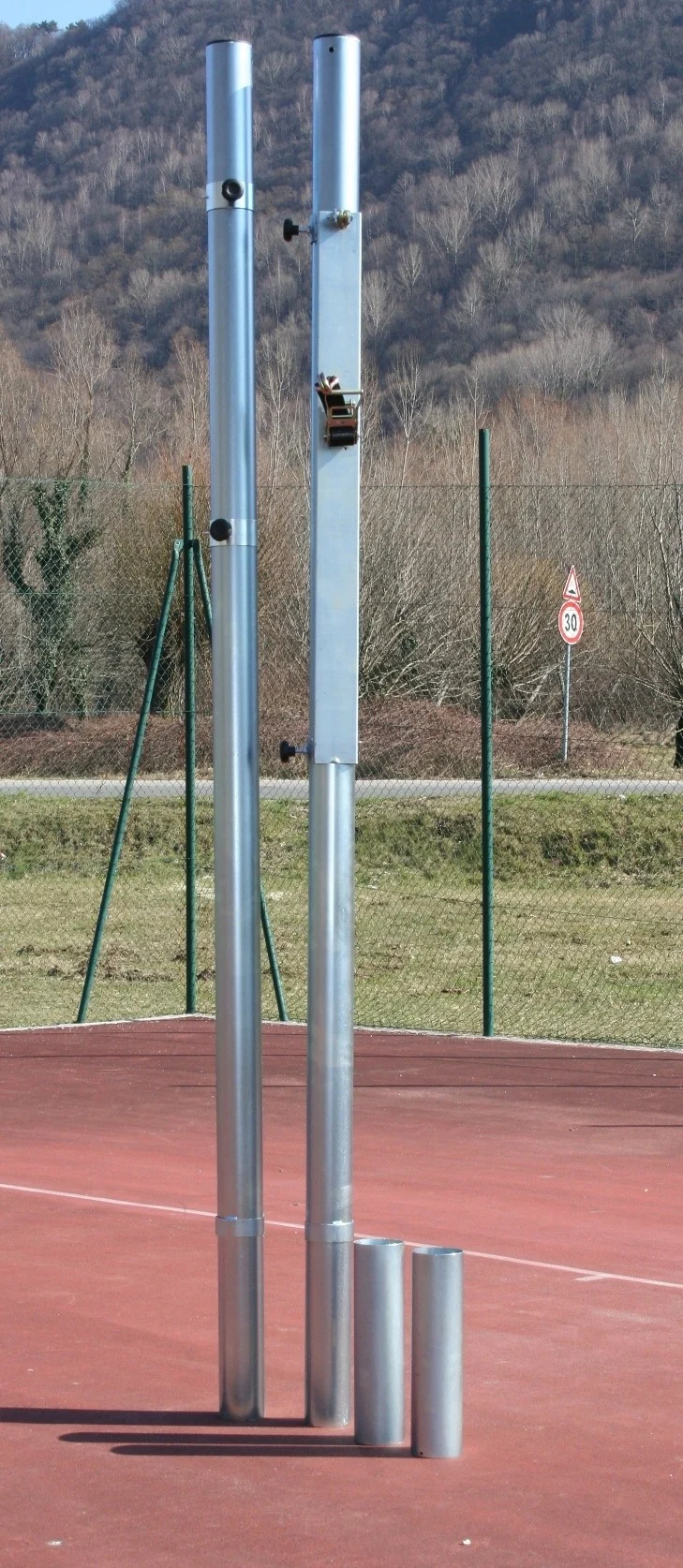Impianto pallavolo monotubolare in acciaio Art. V 703/TR