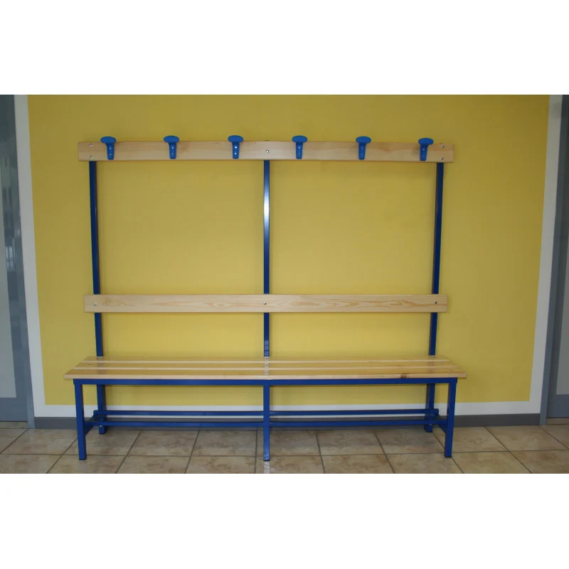 Panchina 2m Seduta Schienale Appendiabiti Art. S 865