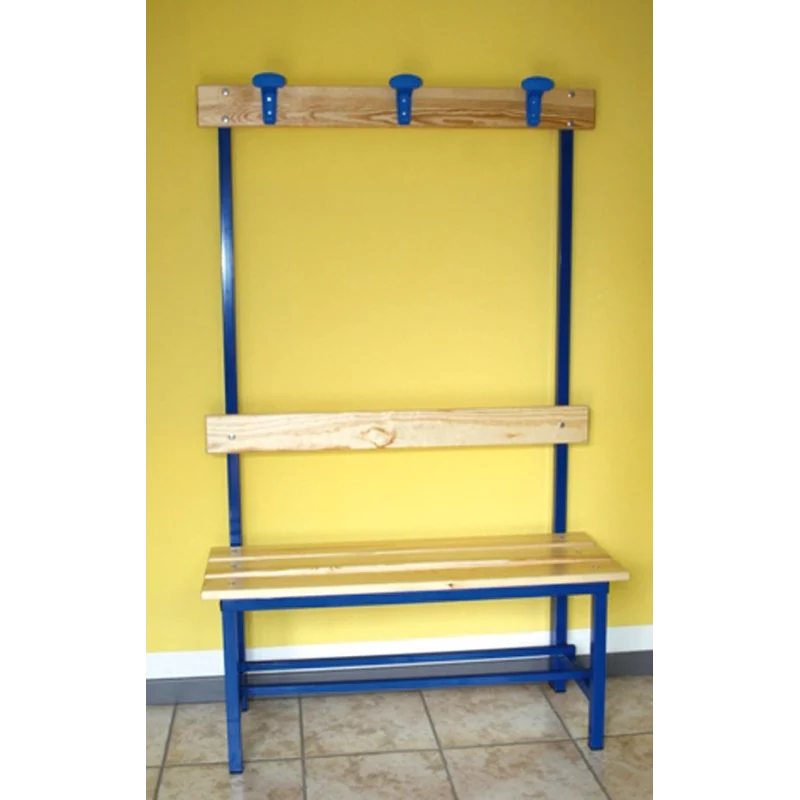 Panchina 1m Seduta Schienale Appendiabiti Art. S 865/1 Blu