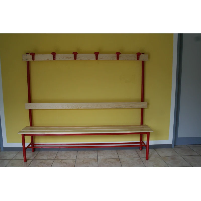 Panchina 2m Seduta schienale appendiabiti Art. S 852/2