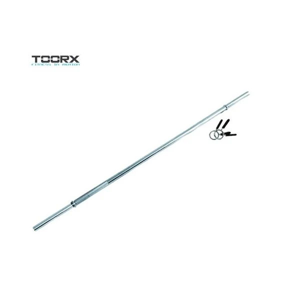 Bilanciere Cromato Toorx 150 Cm Foro 25 mm Chiusura a Molla cod. BCF-150