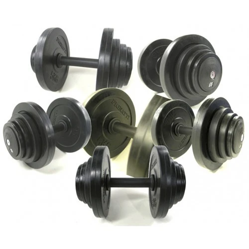 Manubri Palestra Tipo Fisso Dischi In Gomma Da 4 Kg A 10 Kg Art 304