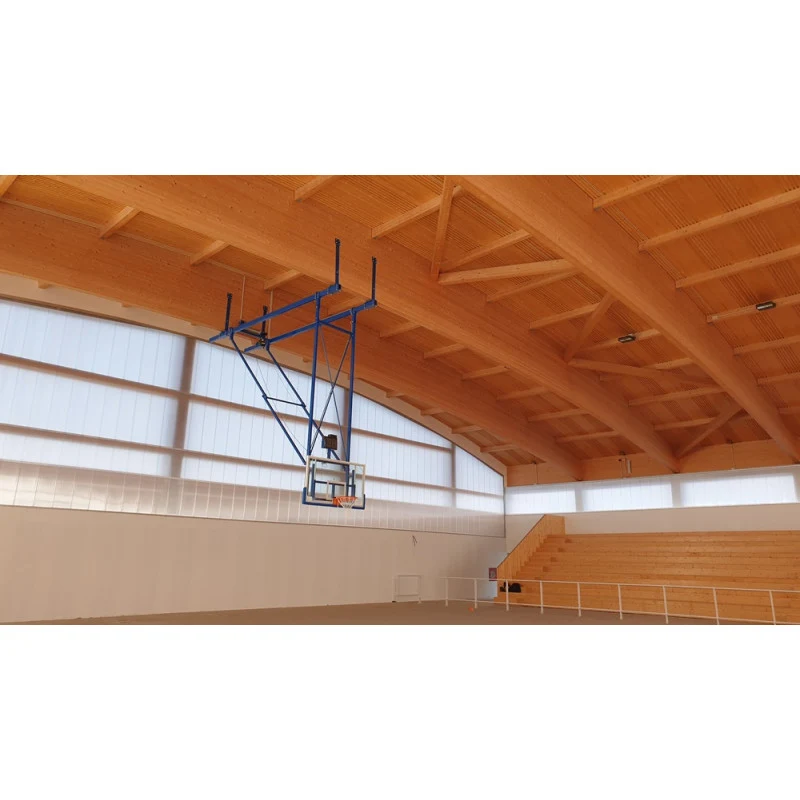 Impianto basket sollevabile soffitto Art. B 655/1 Certificato FIBA