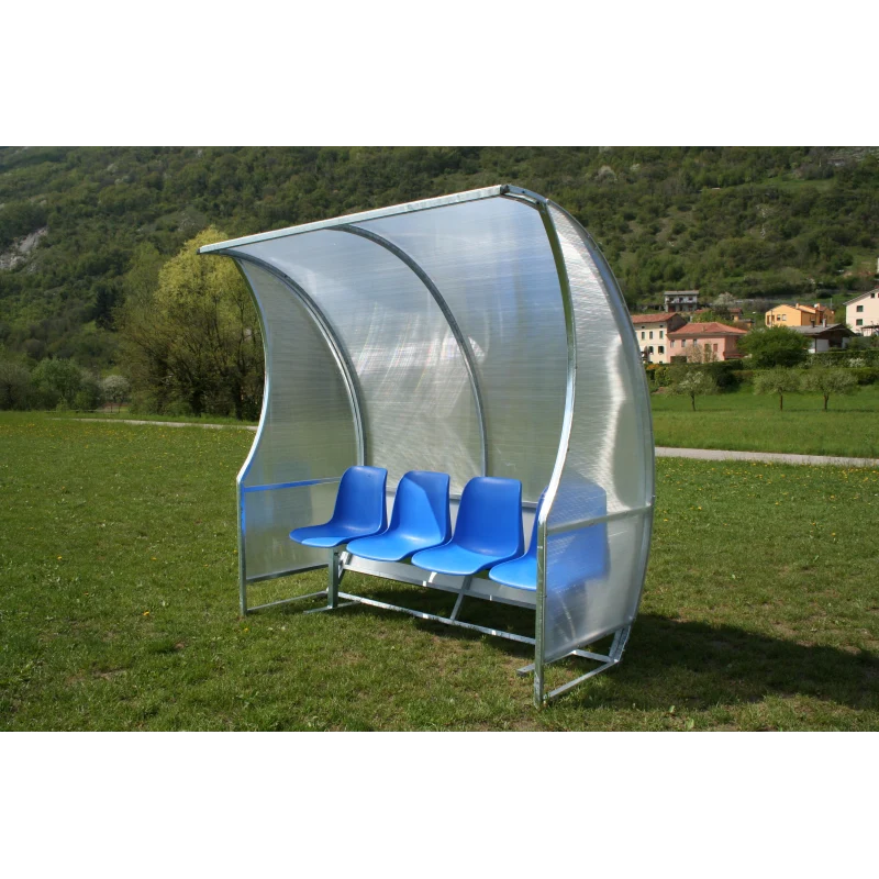 Panchina allenatori lunghezza m. 2 Acciaio Zincato A Caldo Art. F 751/2