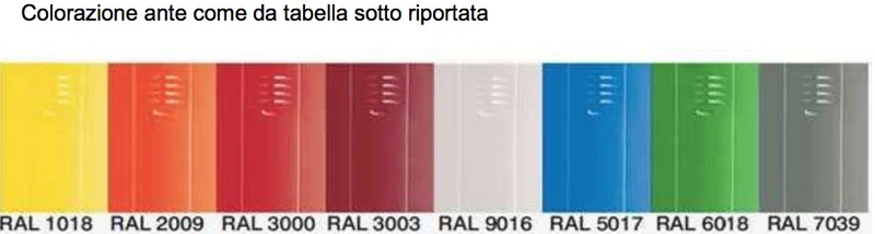 Armadio Spogliatoio Sovrapposto Modello 116S-02 2 Vani