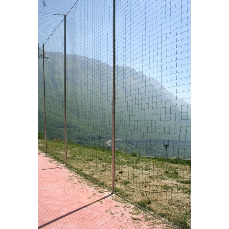Rete di recinzione dei campi da calcio in polietilene HD, maglia 10x10 cm Art F 852 bordatura esclusa