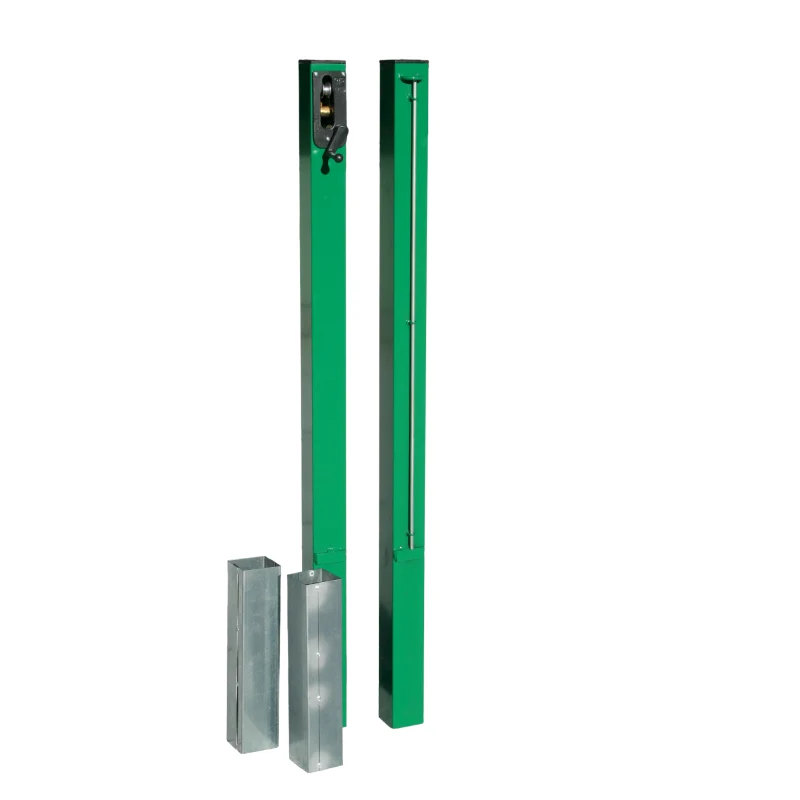 Impianto tennis regolamentare sez.mm.80x80 Art. T 780 in acciaio verniciato con bussole